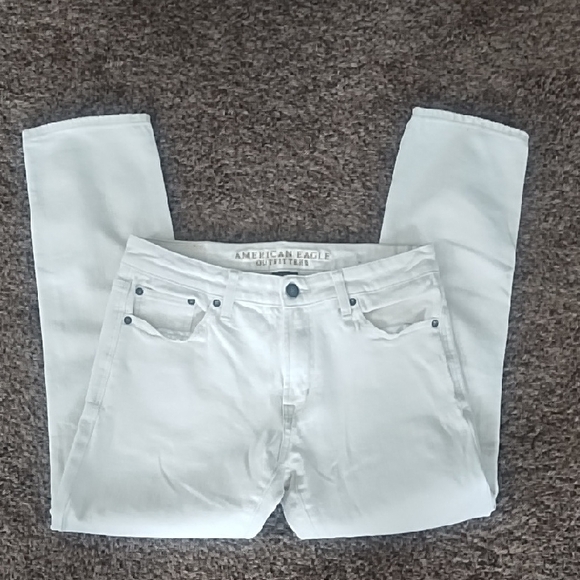 American Eagle Outfitters Cream Extreme Flex Jeans - Picture 1 of 4